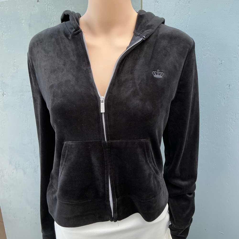 Juicy Couture Black Velour Hoodie